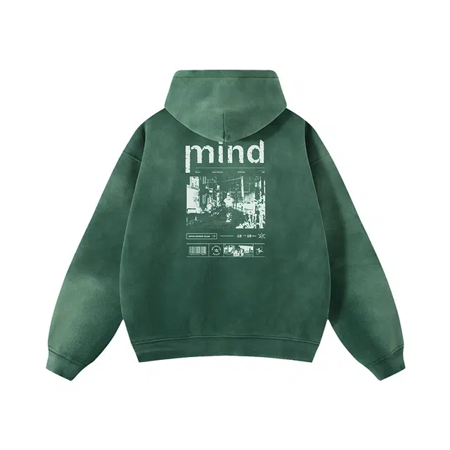MIND ERROR Vintage Fleece Hoodie