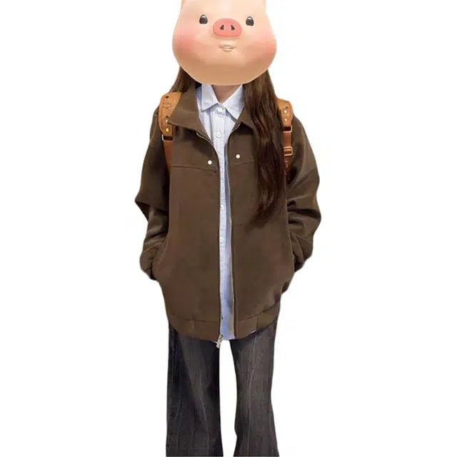 单爵 美式皮衣外套男款秋季美拉德穿搭高级感翻领短款飞行夹克 男女同款