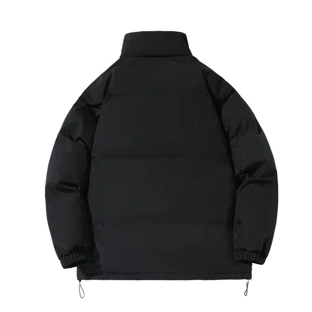 棉基因 冬季纯色高领无帽翻领优质棉棒球服保暖高个小个子日系男简约潮流夹棉袄子美式高街工装风青少年职场通勤学院风棉衣外套 男女同款