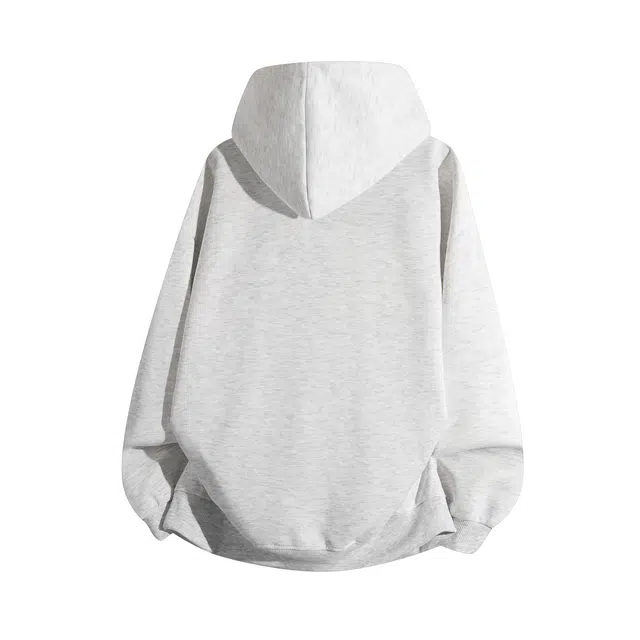 草本初色 轻奢复古豹纹拼接猫爪字母印花设计小众高级落肩百搭日常通勤休闲宽松舒适亲肤创意个性痞帅情侣学院风套头连帽卫衣 男女同款