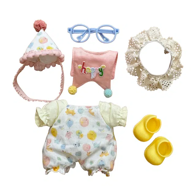 图米鱼 小丑套装 【适配于 一代 二代 三代 马卡龙 坐坐派对】 娃衣着替