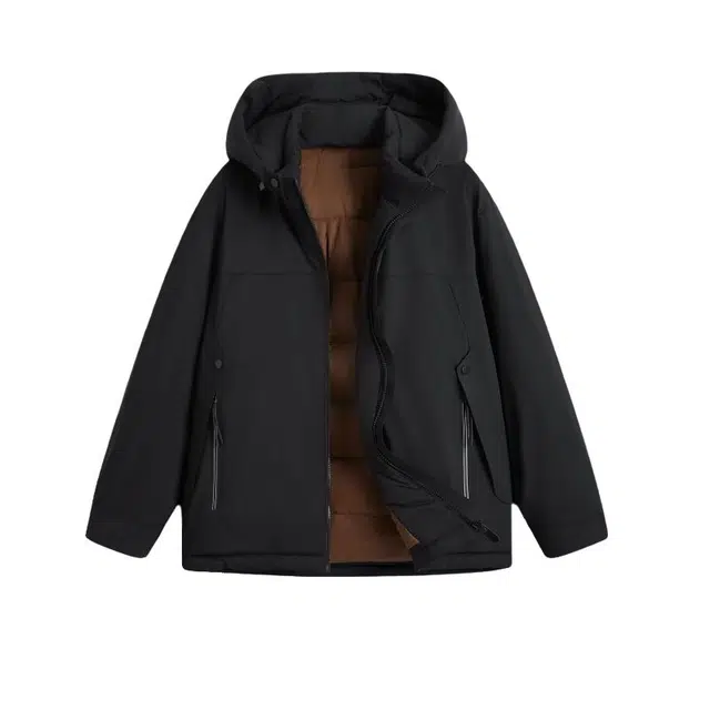 FORHUG Basic Urban Functional Hoodie Down Jacket