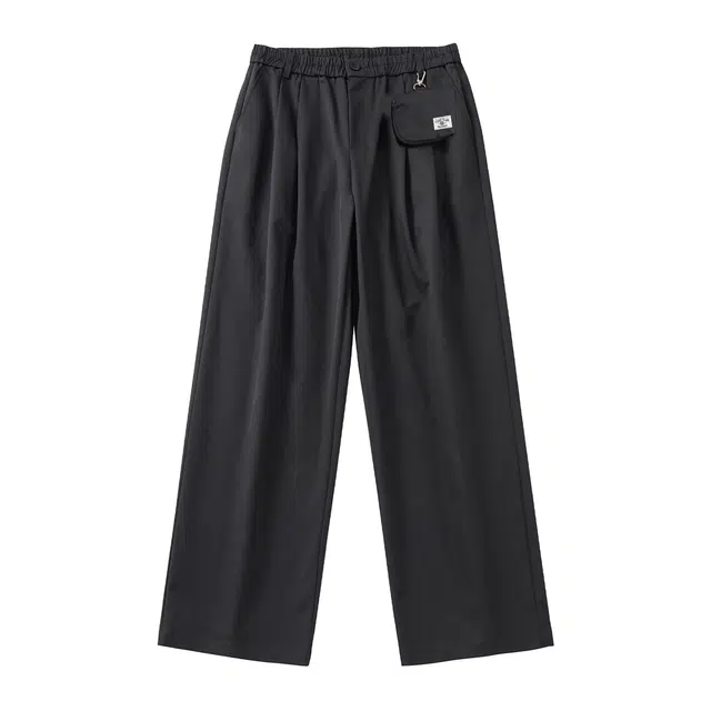希越 复古日系抗皱速干工装直筒宽松阔腿百搭弯刀休闲裤 男女同款