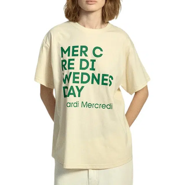 MARDI MERCREDI TSHIRT DU MERCREDI_BUTTER GREEN FW25T