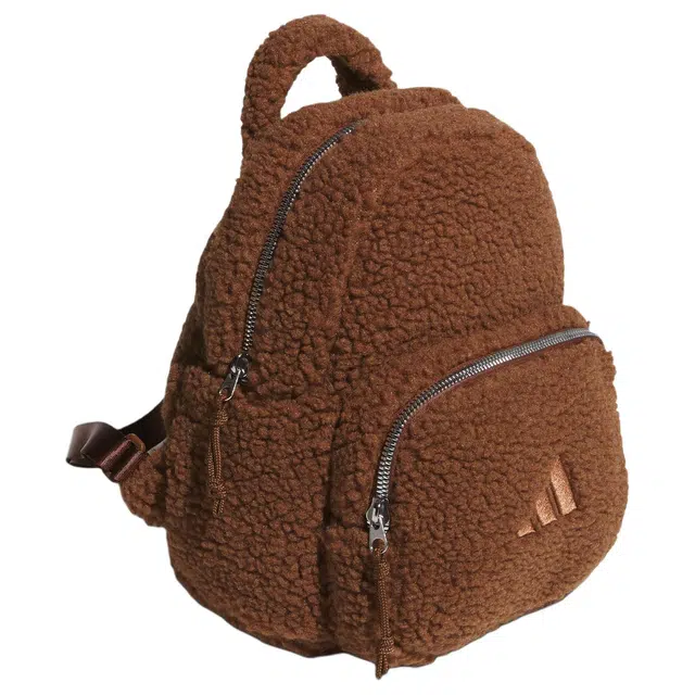 adidas 9L Plush Backpack Soft Brown