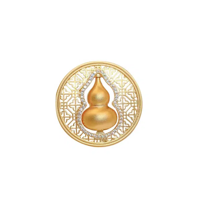 聆听花开 复古新中式国潮风花丝高档优雅气质小众设计高级感日常古法立体镂空胸花轻奢百搭别针配饰 合金 胸针 女款