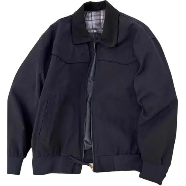 单爵 美式复古底特律工装外套男秋季宽松撞色翻领夹克 男女同款