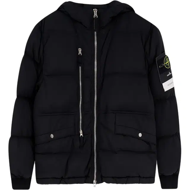 Stone Island Logo Patch Down Jacket