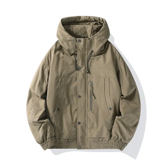 潮人榜 美式复古工装棉衣男冬季宽松大码连帽外套潮牌痞帅运动防风所以棉服 男款