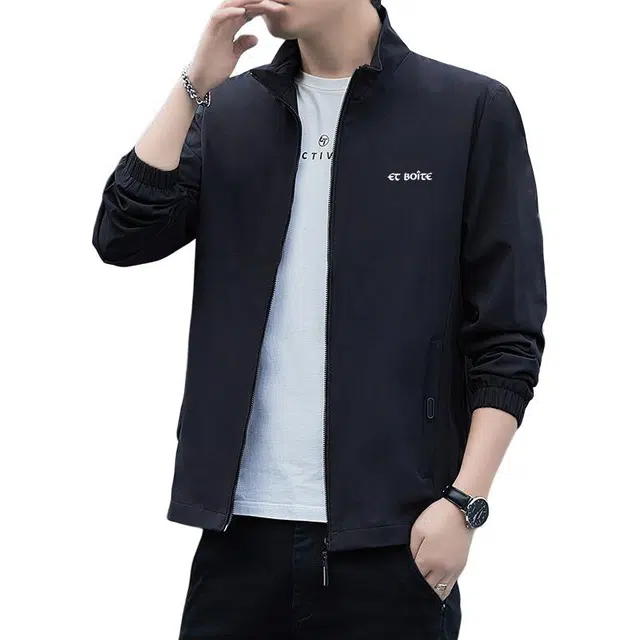 法文箱子 春秋简约设计潮流百搭外套帅气休闲夹克 男款