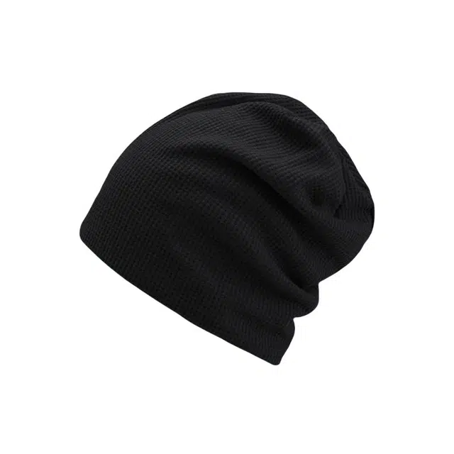 艾佳微 显脸小百搭透气毛线帽包头大号 棉 绒绒帽 男女同款情侣款