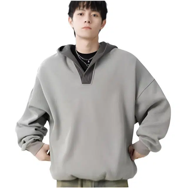 木木兔 经典潮牌美式高街长袖男生秋冬潮流穿搭冬天轻奢百搭冬季衣服国潮宽松简约时尚流行连帽上衣卫衣 男女同款