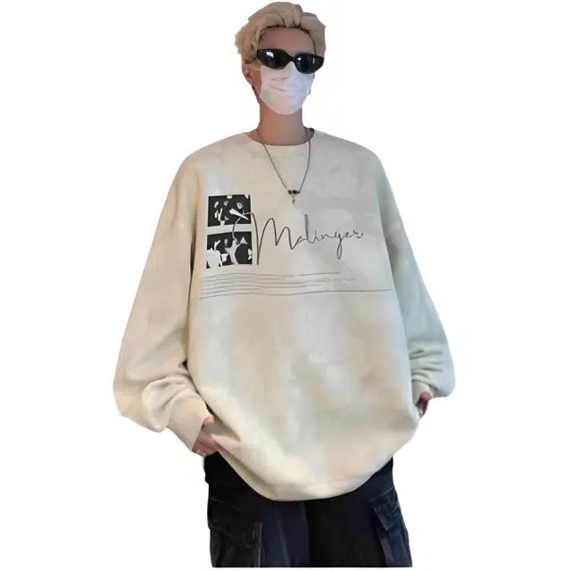 木木兔 经典潮牌美式高街长袖男生秋冬潮流穿搭冬天轻奢百搭冬季衣服国潮宽松简约时尚流行复古上衣卫衣 男女同款