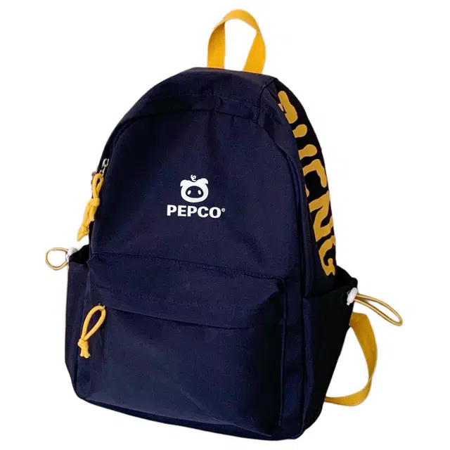 小猪班纳 韩版简约大容量高中大学生高颜值通勤背包书包初中 尼龙 双肩包 常规 男女同款情侣款 多色