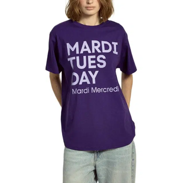 MARDI MERCREDI TSHIRT DU MARDI_PURPLE LAVENDER FW25T