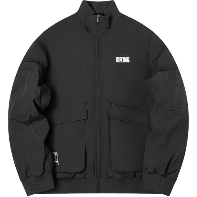 鸿星尔克 生活系列 字母立领拉链保暖舒适夹克外套 男女同款