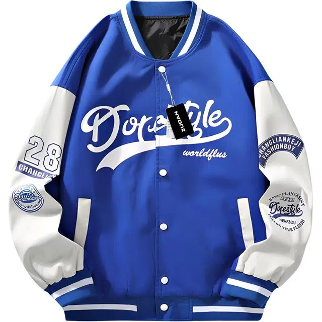 左岸  美式高街青少年百搭潮流上衣外套单排扣设计宽松舒适感痞帅酷潮休闲港风潮牌棒球服 男女同款