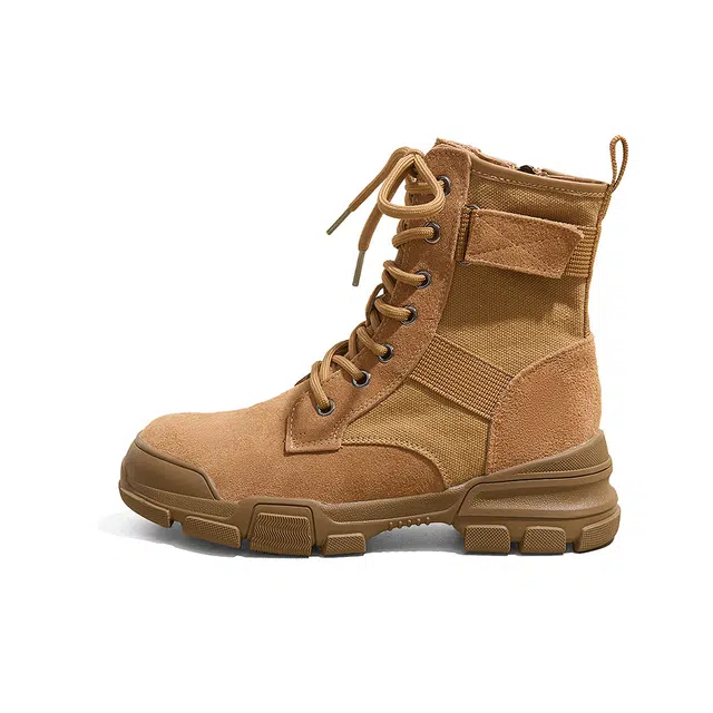 一品公主 厚底马丁春秋轻便短筒机车登山透气徒步沙漠旅游不累脚时尚百搭舒适个性美拉德西部牛仔废土风炸街小个子工装英伦风复古 户外靴 女