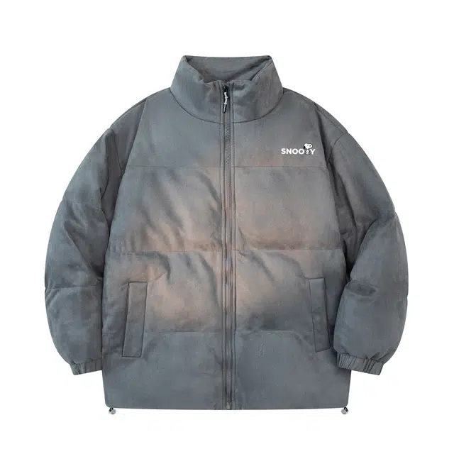 SNOOPY Vintage Suede Puffer Jacket