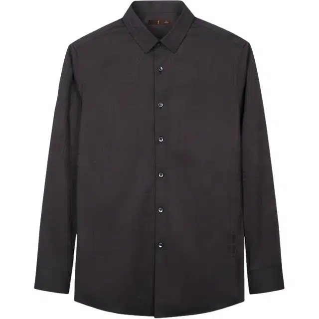 才子 修身打底高端长袖休闲风衬衫 男款