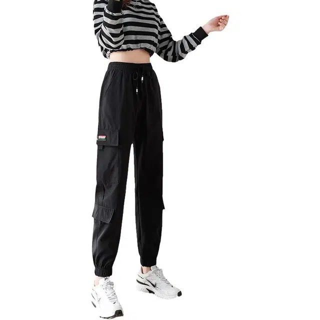 邦固依品 宽松束脚裤小个子美式长裤休闲裤 女款