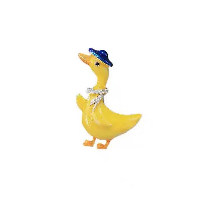 聆听花开 可爱卡通小众设计萌趣日常百搭高级感优雅气质个性别针领针西装外套配饰立体装饰 合金 胸针 女款