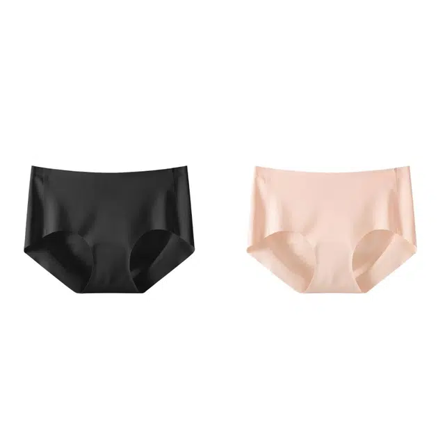 皇室品轩 无痕冰丝女中低腰抗菌夏薄款透气女生裤女士底裤运动健身三角内裤 女款