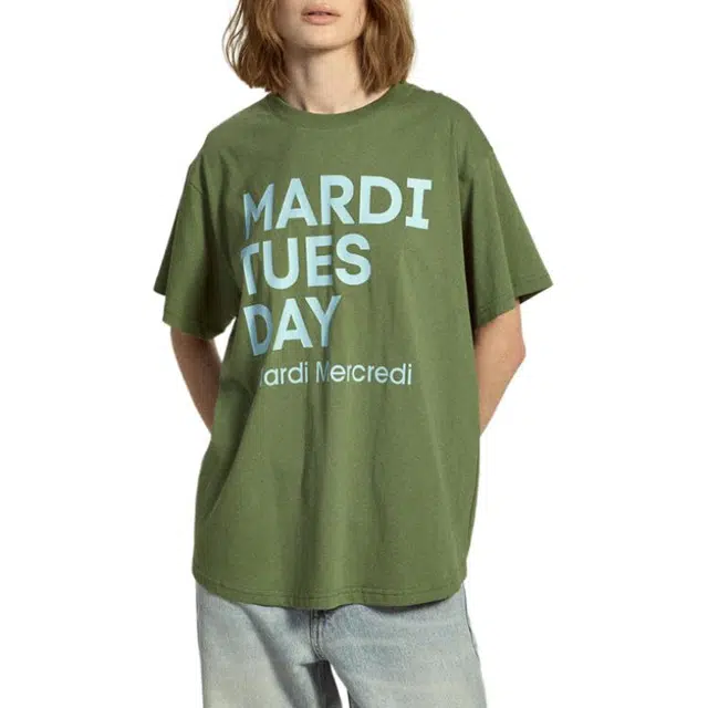 MARDI MERCREDI TSHIRT DU MARDI_OLIVE SKY FW25T