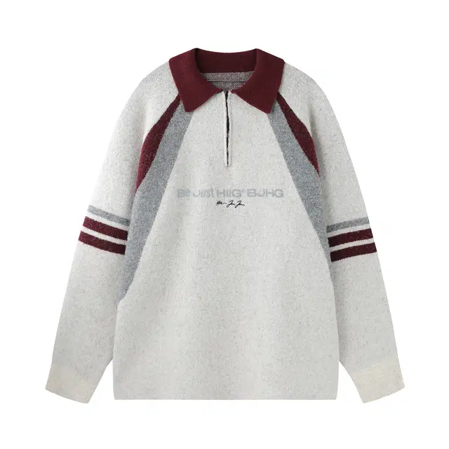 BJHG Reckless Vintage Polo Knit Sweater