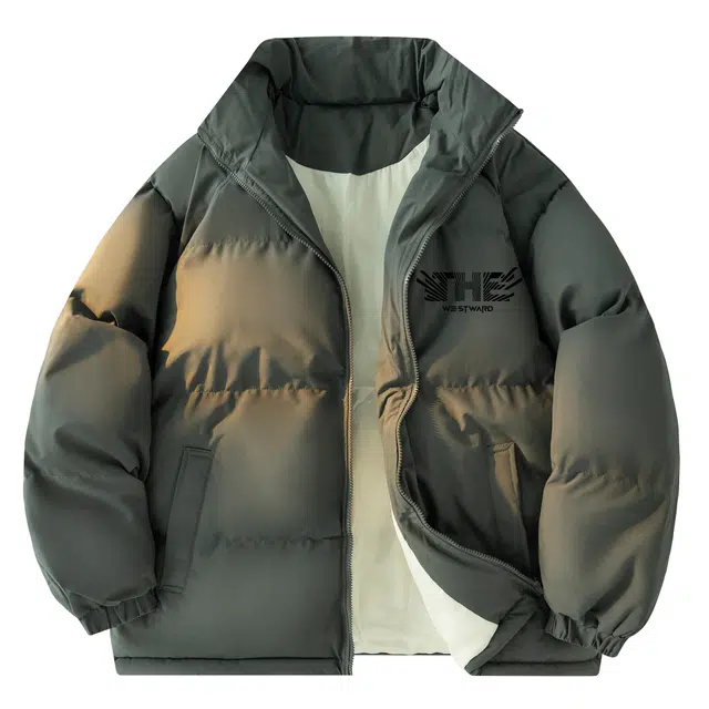 西行纪 美式高街设计感基础款户外休闲运动高级感宽松大码棉服棉袄百搭简约学生青少年立领面包服加厚保暖棉衣外套 男女同款