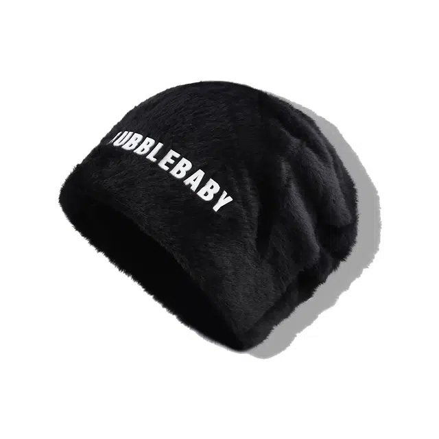 【通勤出街必备神器】 攸委 慵懒风大头围显脸小毛绒堆堆帽女秋冬季加厚保暖 仿兔毛 时尚百搭护耳帽包头绒线帽月子冷帽 男女同款情侣款