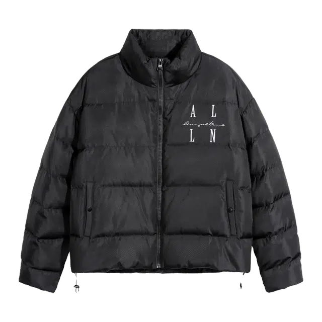 隐狼世家 美式潮牌防寒保暖短款立领外套百搭青少年面包服羽绒服 男款