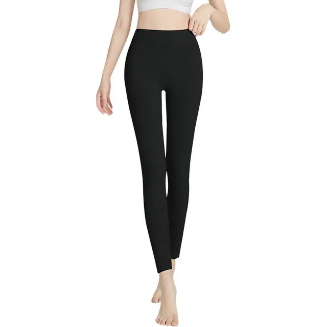 皇室品轩 轻暖抗菌女士纯棉高腰保秋冬纯绵无痕厚打底秋裤保暖裤 女款