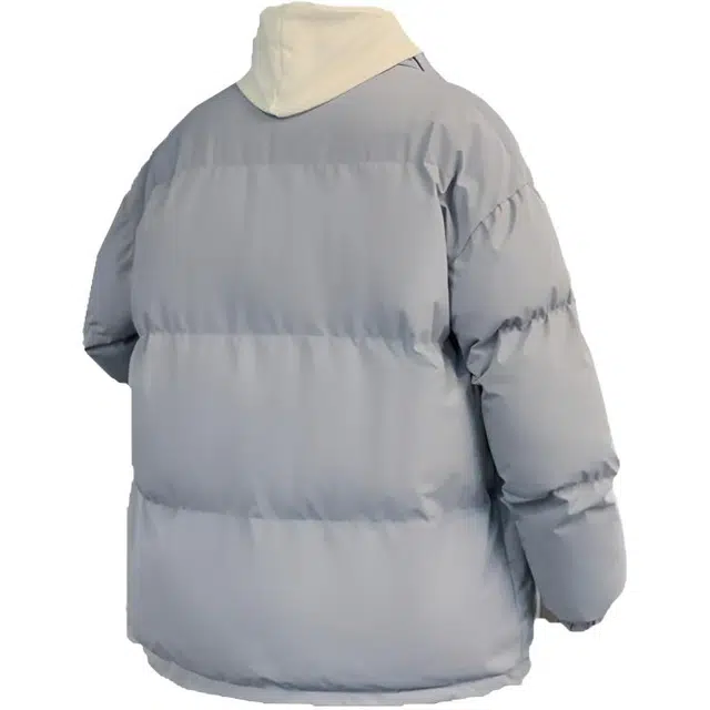 棉基因 春秋季减龄感纯色街拍防寒优质棉拉链棒球服高个子小个子日系男简约潮流美式高街工装风青少年职场通勤学院风棉衣外套 男女同款