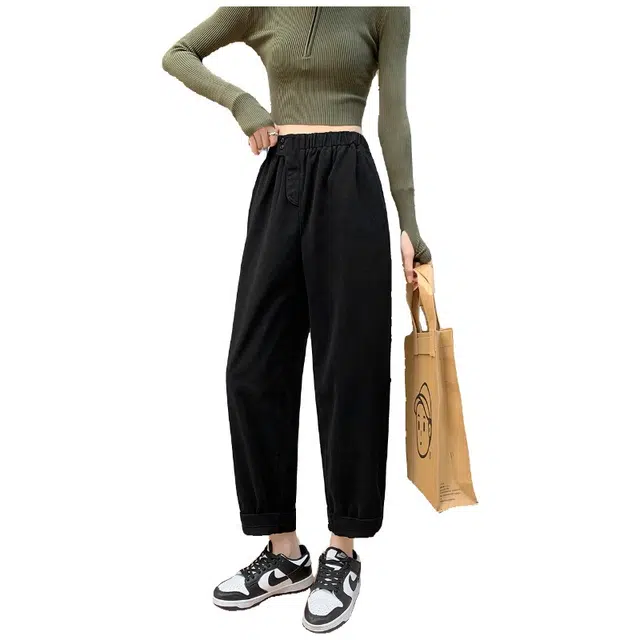 邦固依品 哈伦萝卜裤女春秋款高腰显瘦灯笼裤小个子老爹裤工装裤 女款