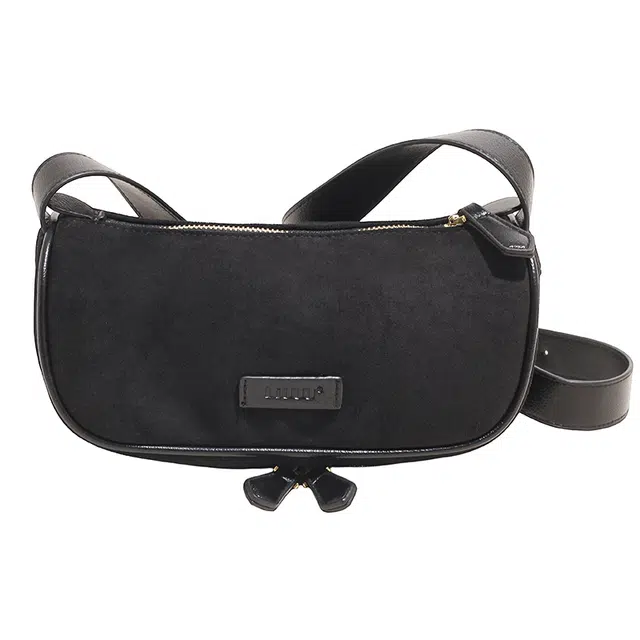 捷朗仕 轻便潮时尚百搭斜挎包 麂皮绒 单肩包 常规 女款 黑色/棕色/咖色