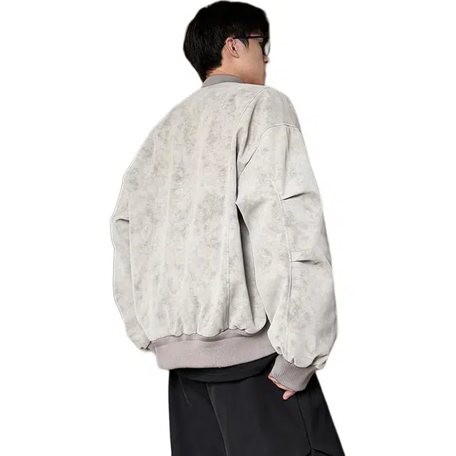 宝米卡 美式复古春秋潮牌痞帅机车皮衣 男女同款