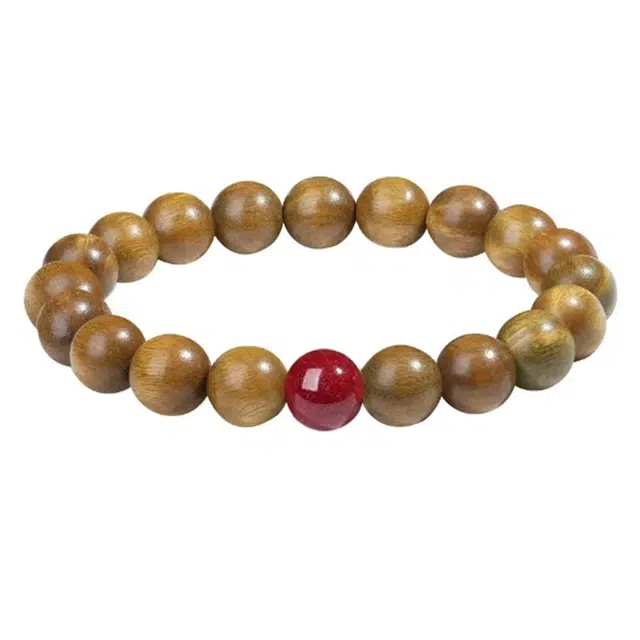 琛宬 【时来运转】八方来财财源滚滚平安纳福檀木转运珠新中式时尚高级感文玩盘玩手持件#好运 绿檀 木作手串 男女同款情侣款