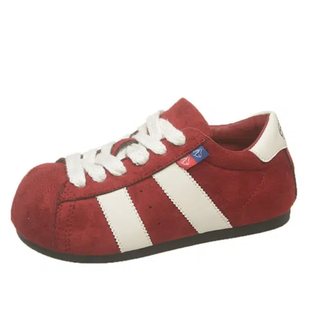 拾伍象 休闲运动板鞋内增高贝壳头面包鞋 厚底德训鞋 女