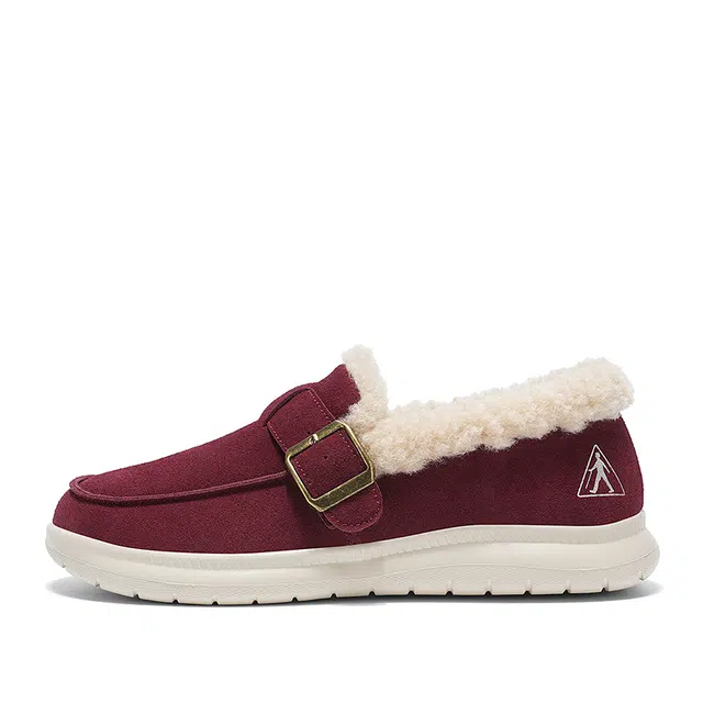 足力健 中老年鞋 散步鞋 合成革 舒适 保暖 加绒  时尚 百搭 防滑 耐磨 简约 低帮 生活休闲鞋 女