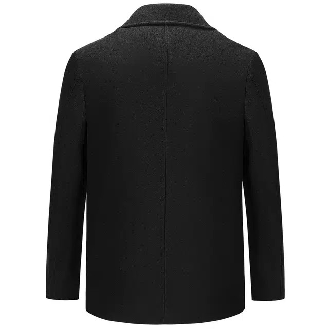 利郎 都市休闲绵羊毛保暖双排扣大翻领潮流百搭冬季大衣 男款