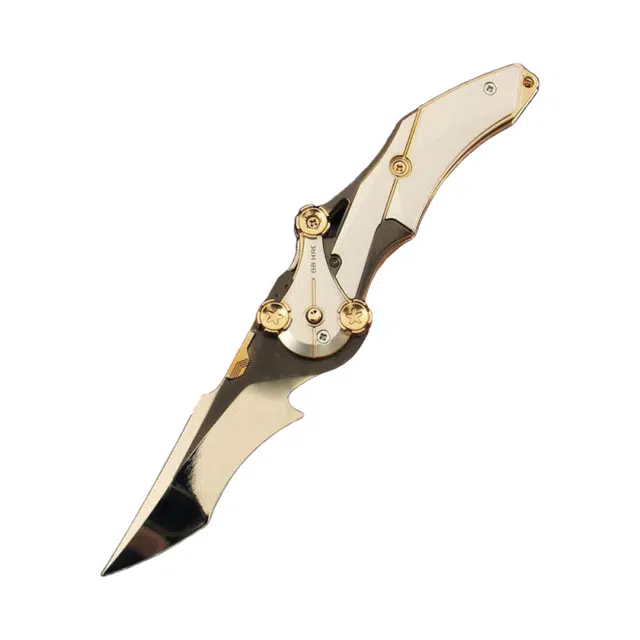 蒙小仔 创意折叠弹动怜悯之刃 三角洲周边 蝴蝶刀玩具模型 收藏摆件 其他静态模型