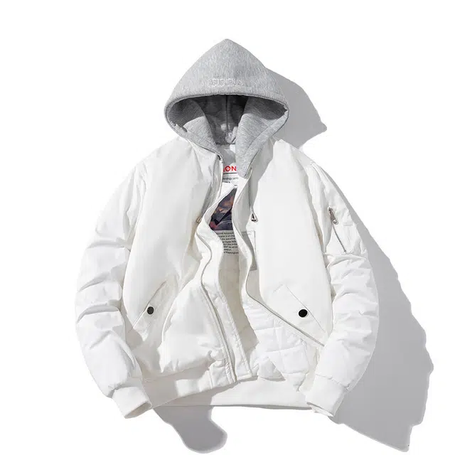 沐诚阳译 棒球服情侣春秋冬季飞行员棉服夹棉男生加厚百搭外套夹克 男女同款