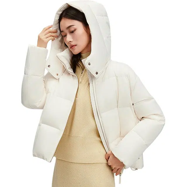 波司登 商务系列 可脱卸帽厚款宽松保暖羽绒服 女款
