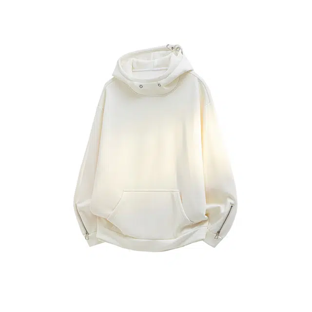 素杭 美式高街设计感拉链连帽卫衣外套搭配松紧腰直筒阔腿长裤两件套潮牌穿搭一整套休闲运动套装 男女同款