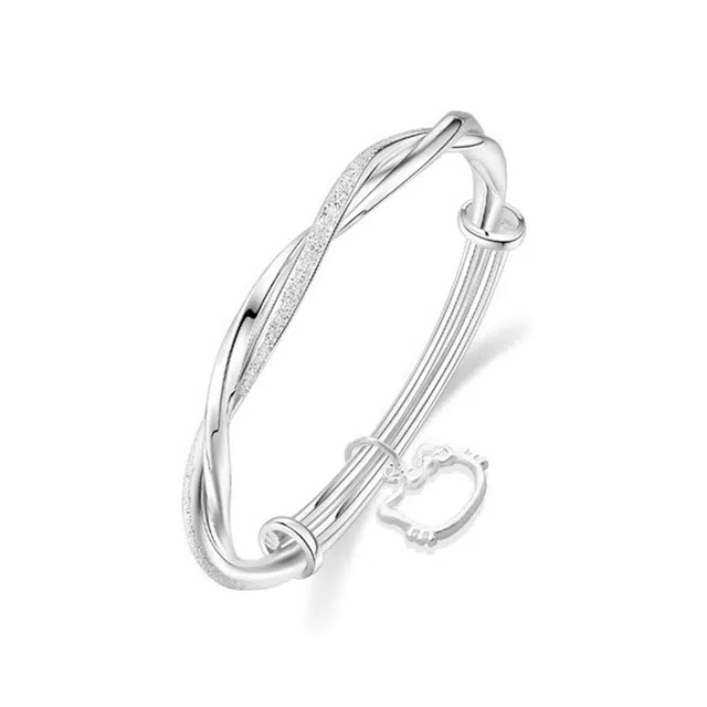 静范 莫比乌斯无尽的爱 轻奢小众时髦甜美优雅气质浪漫永恒挚爱精致简约百搭冷淡恋爱告白开口可调节#好运 合金 手镯 男女同款情侣款