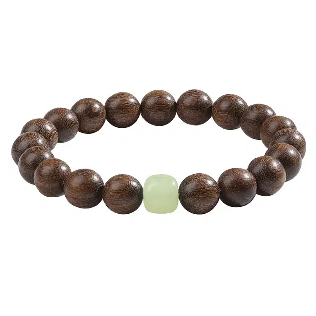 琛宬 【招财转运财运亨通】聚天下福缘多财多福新中式国潮复古文艺转运文玩盘玩佛珠#好运 金丝檀木 木作手串 男女同款情侣款