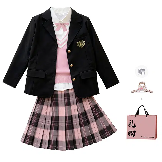 柏黛妃 潮流舒适长袖上衣简约百搭裙子裙装套装 女款