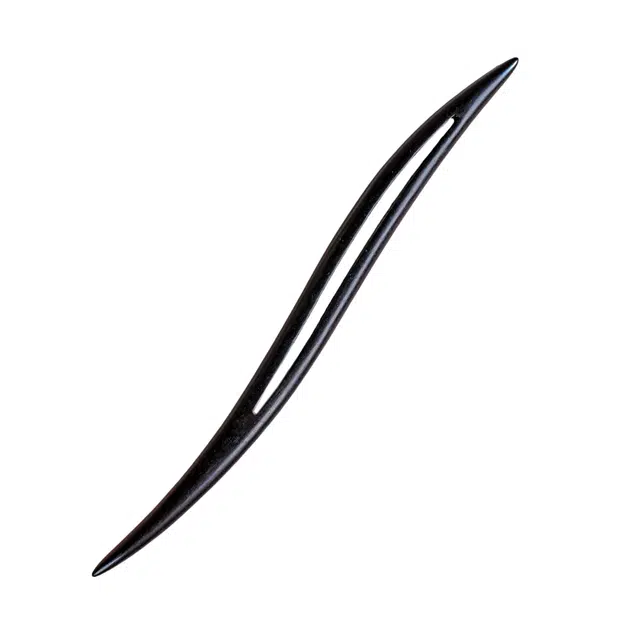 物㯖 拉丝国风新中式优雅独特精致立体花朵气质乌木小众高级质感国潮复古闪耀发饰#好运 檀木 木作发簪 男女同款情侣款