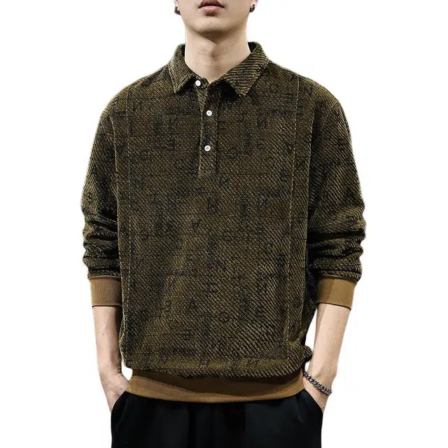 前进牛 肌理感美式经典复古潮牌森系风潮流痞帅休闲户外百搭印花长袖卫衣 男款